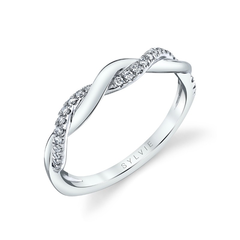 Spiral Diamond Wedding Ring - Isabelle
