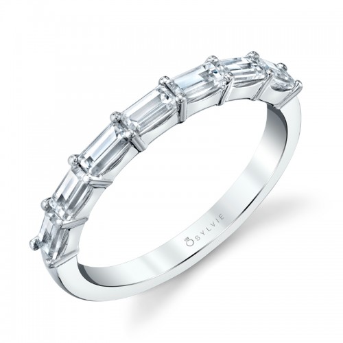 Vintage Baguette Wedding Band