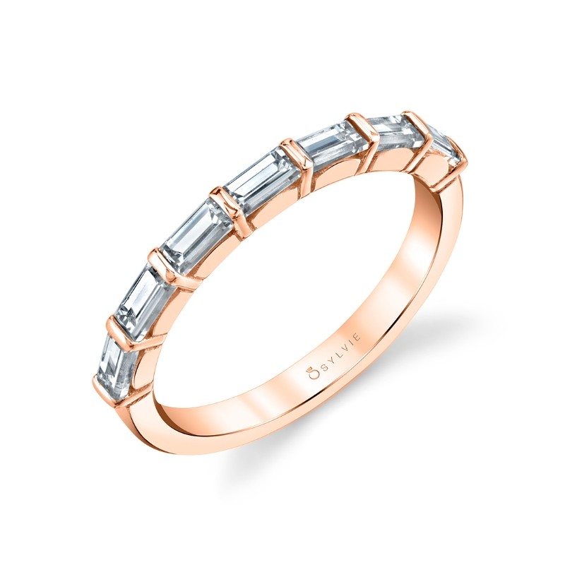 Vintage Baguette Wedding Band