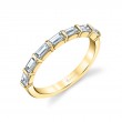 Vintage Baguette Wedding Band