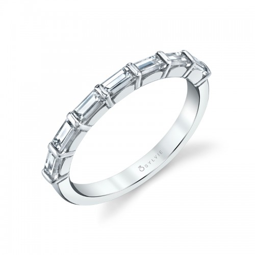 Vintage Baguette Wedding Band