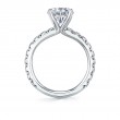 Pear Shaped Classic Wide Band Engagement Ring - Marlise