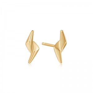 ANIA HAIE 14K GOLD PLATED ON STERLING SILVER SPIKE STUD EARRINGS