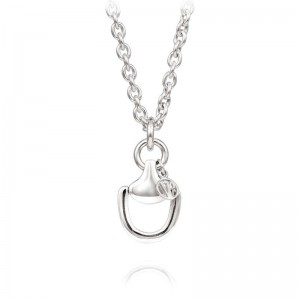 VINCENT PEACH 17" STERLING SILVER CHURCHHILL NECKLACE