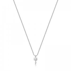 ANIA HAIE STERLING SILVER SILVER KEY NECKLACE