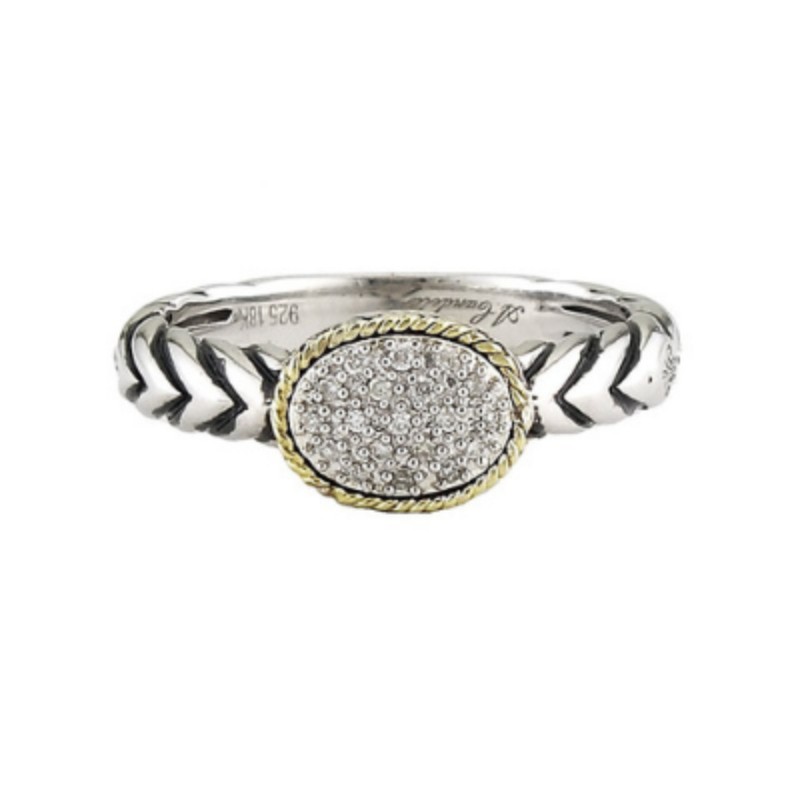 ANDREA CANDELA STERLING SILVER & 18K YELLOW GOLD 