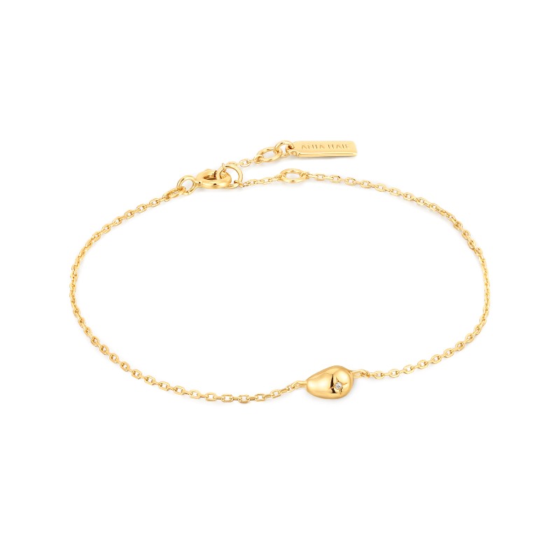 https://www.nfoxjewelers.com/upload/product/ANIA HAIE 14K GOLD PLATED ON STERLING SILVER PEBBLE SPARKLE CHAIN BRACELET