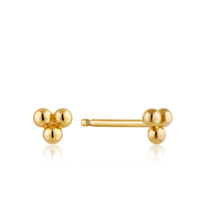https://www.nfoxjewelers.com/upload/product/ANIA HAIE 14K GOLD PLATED ON STERLING SILVER MODERN TRIPLE BALL STUD EARRINGS