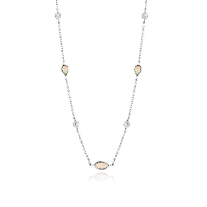 ANIA HAIE STERLING SILVER OPAL COLOUR NECKLACE