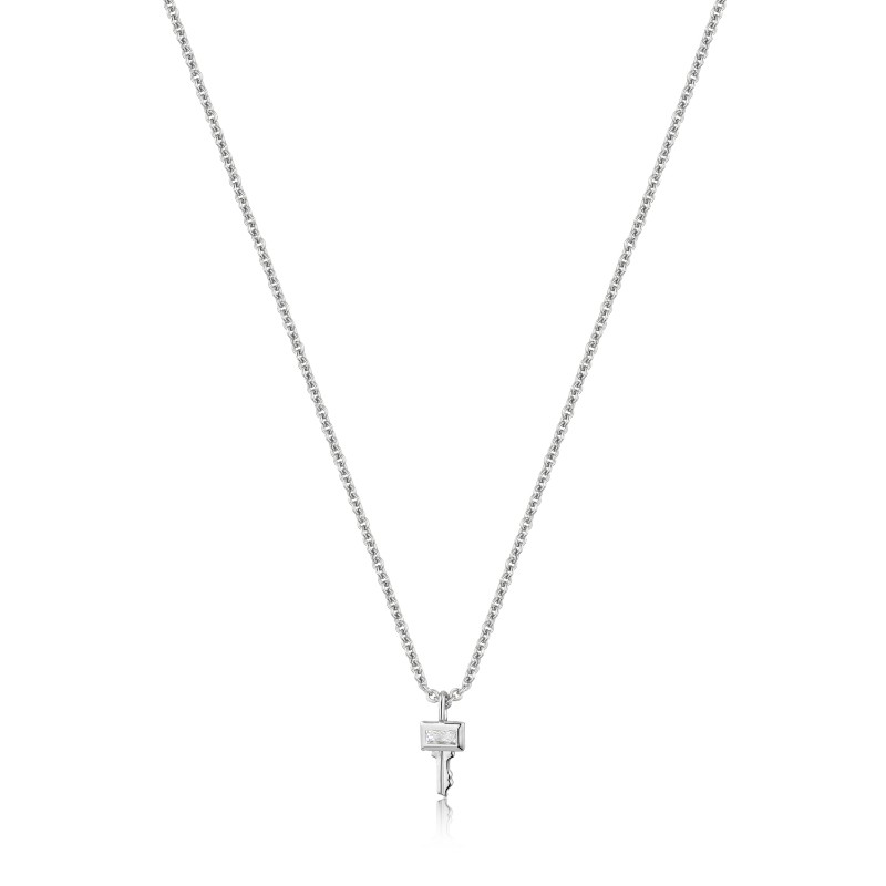ANIA HAIE STERLING SILVER SILVER KEY NECKLACE