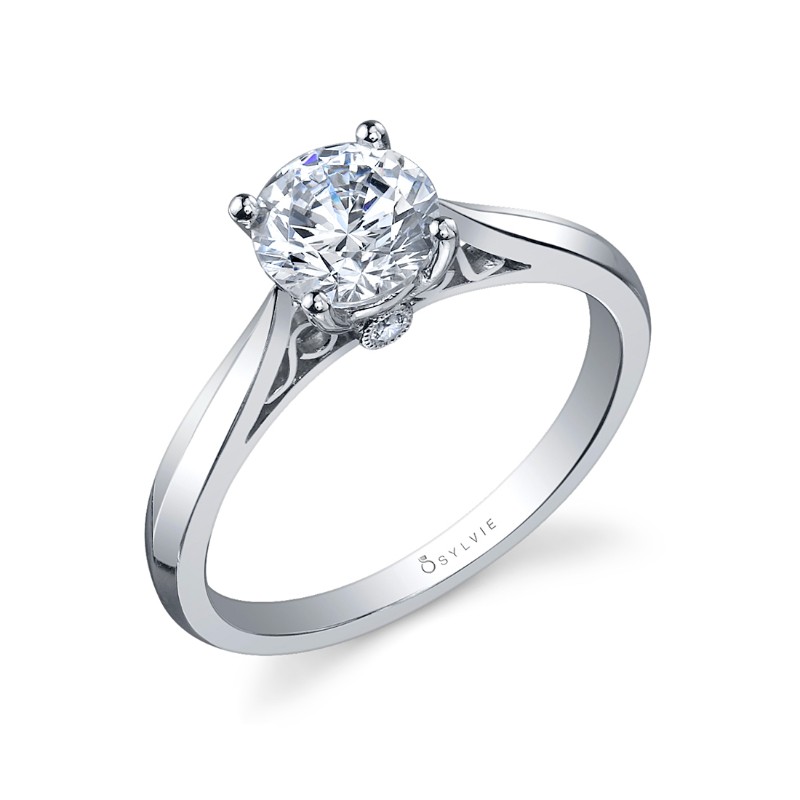 https://www.nfoxjewelers.com/upload/product/14K WHITE GOLD SOLITAIRE MOUNTING WITH .03TWT ROUND DIAMOND SET UNDER THE FOUR PRONG HEAD (FOR CUSTOMERS 4.75MM ROUND)
