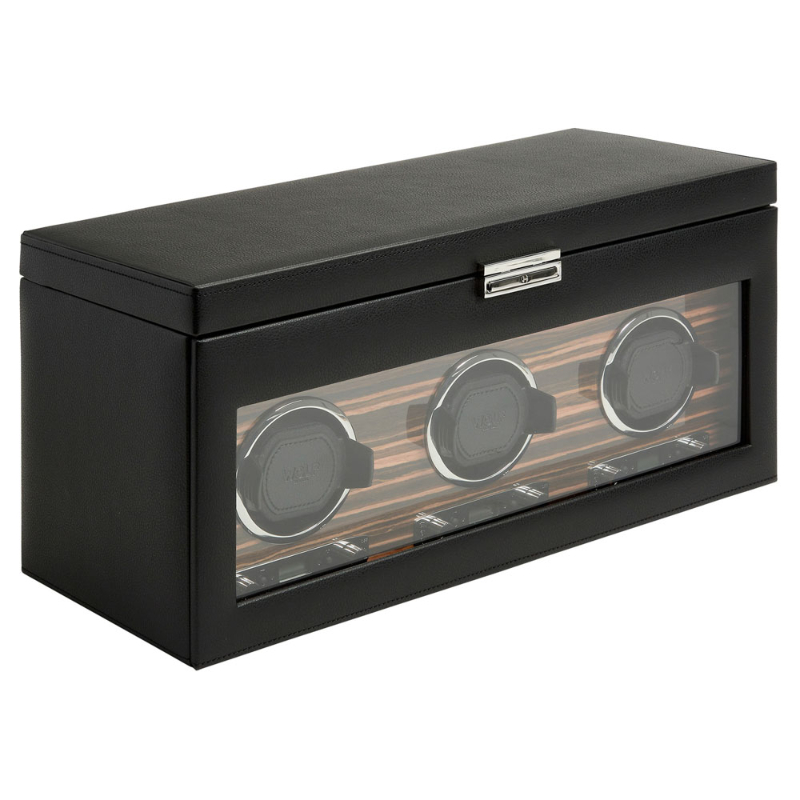 Roadster Triple Watch Winder with Storage
