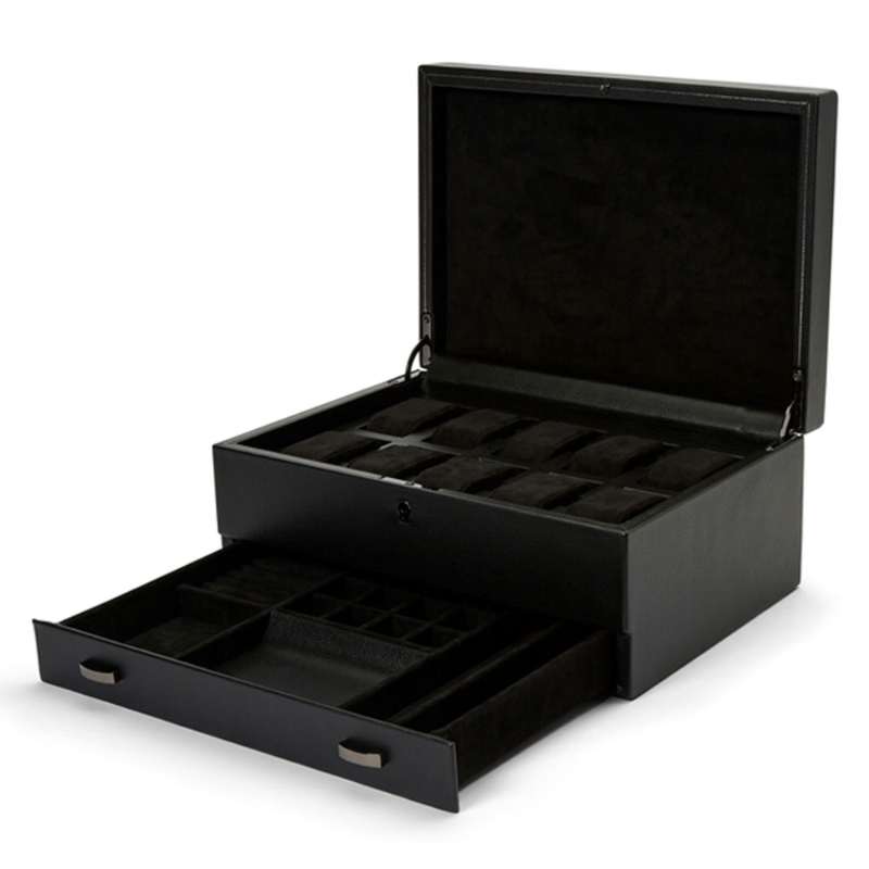 British Racing 10PC Watch Box with Drawer