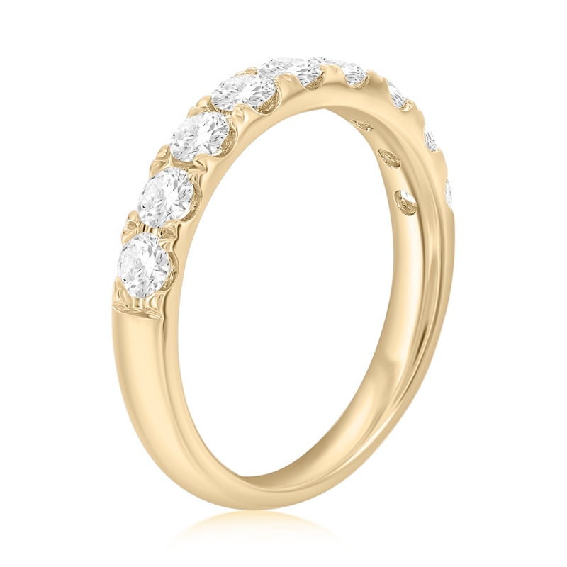 14K Yellow Gold Pav&eacute; Diamond Band