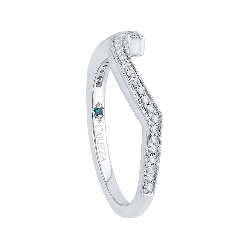 Diamond Wedding Band in 14K White Gold
