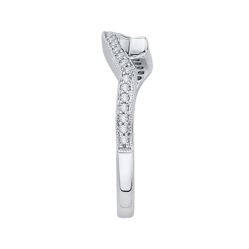 Diamond Wedding Band in 14K White Gold