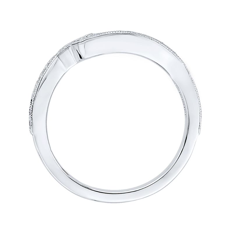 Diamond Wedding Band in 14K White Gold