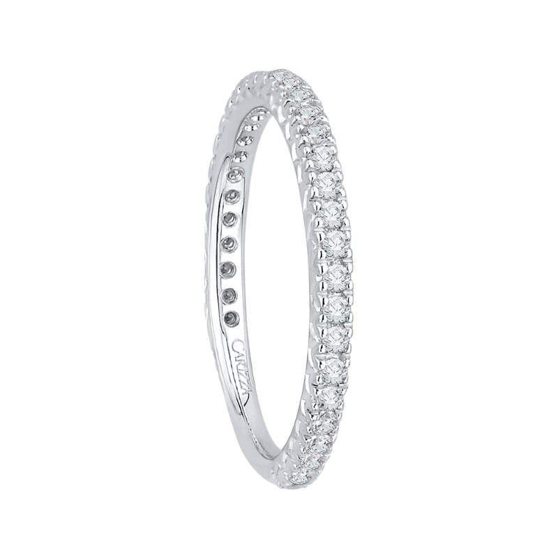 Diamond Wedding Band in 14K White Gold