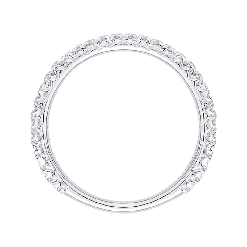 Diamond Wedding Band in 14K White Gold