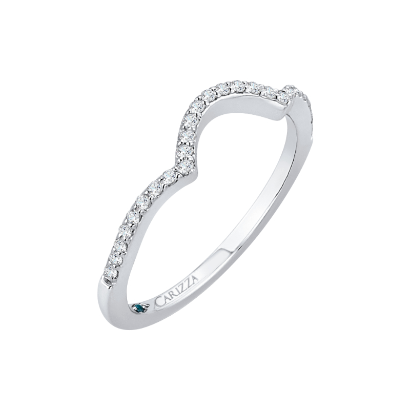 Diamond Wedding Band in 14K White Gold