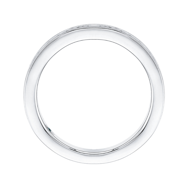 Princess Cut Diamond Half-Eternity Wedding Band in 14K White Gold
