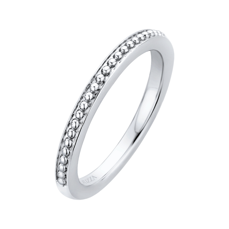 Plain Wedding Band in 14K White Gold