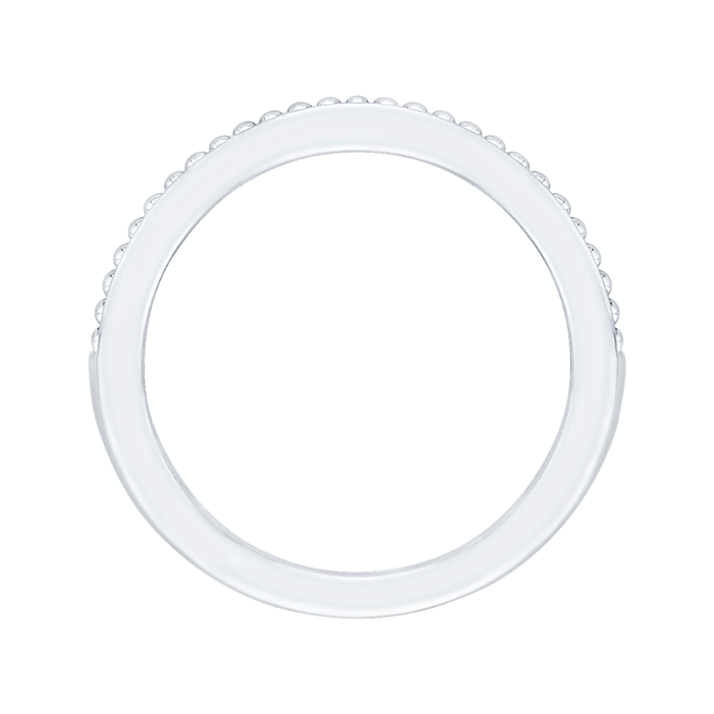 Plain Wedding Band in 14K White Gold