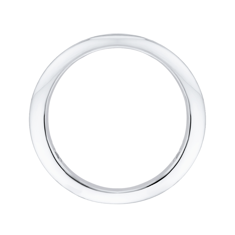 Plain Wedding Band in 14K White Gold