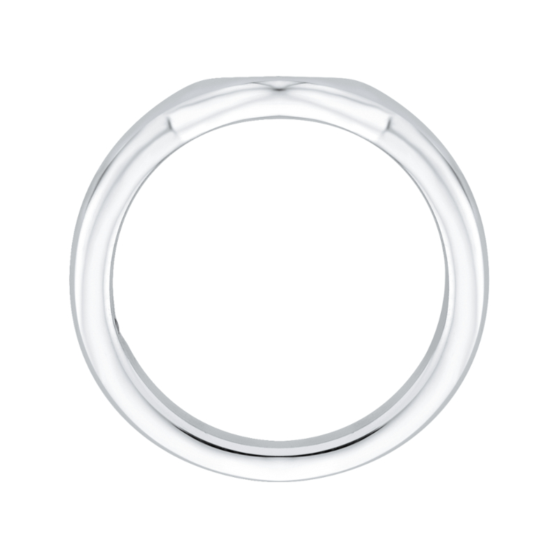 Plain Wedding Band in 14K White Gold