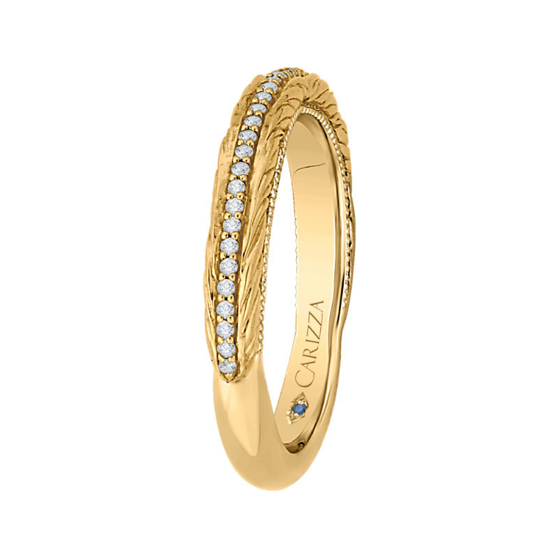 Round Diamond Wedding Band in 14K Yellow Gold