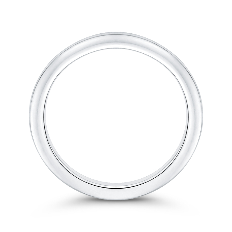 Plain Wedding Band in 14K White Gold