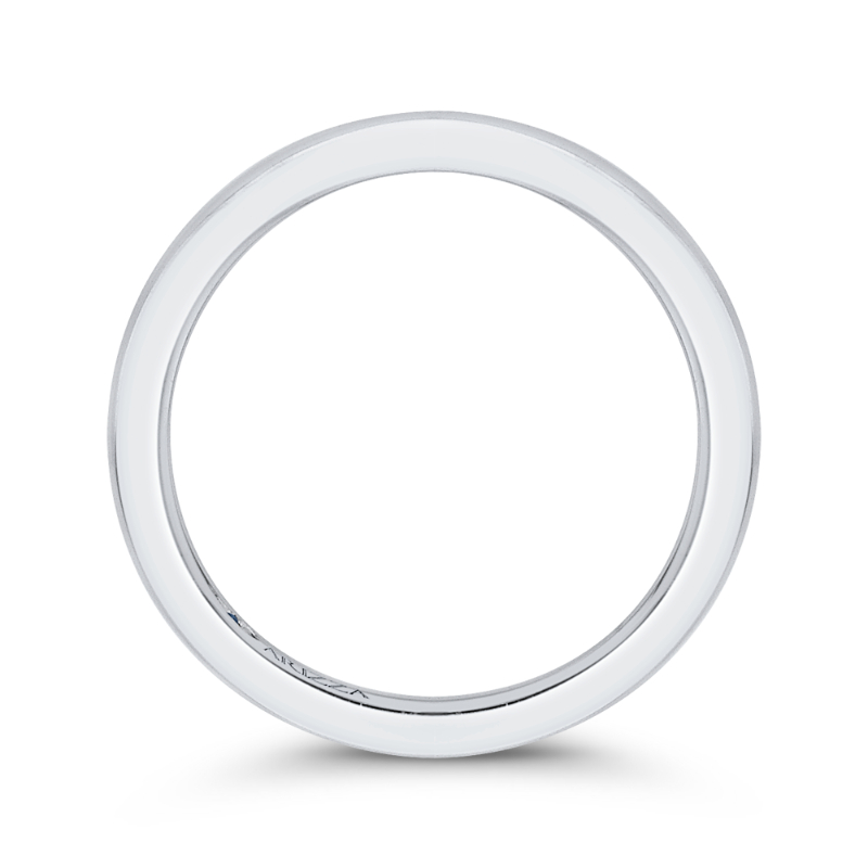 Plain Wedding Band in 14K White Gold