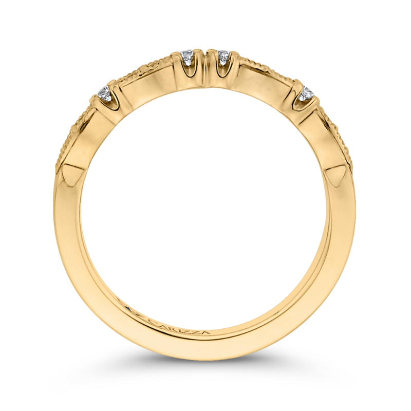 Round Diamond Wedding Band in 14K Yellow Gold