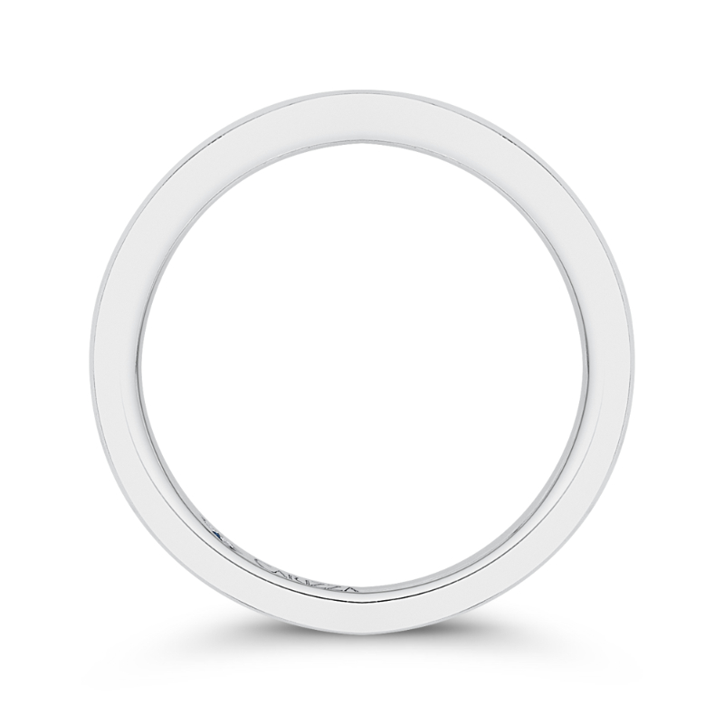 Plain Wedding Band in 14K White Gold