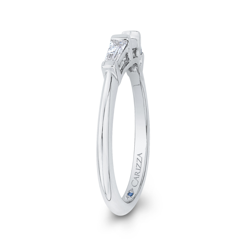 Baguette Cut Diamond Wedding Band in 14K White Gold