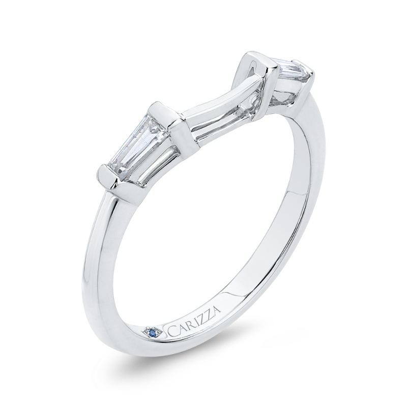 Baguette Cut Diamond Wedding Band in 14K White Gold