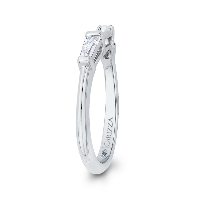 Baguette Cut Diamond Wedding Band in 14K White Gold