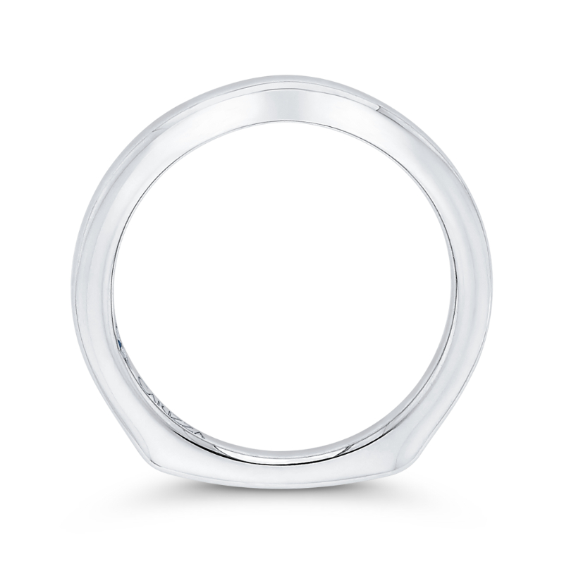 Plain Wedding Band in 14K White Gold