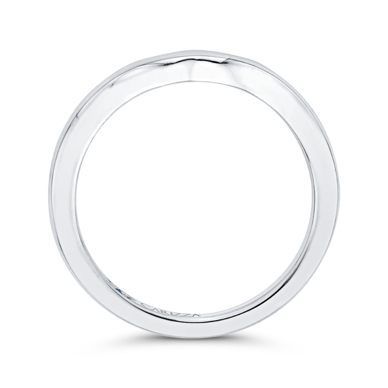 Plain Wedding Band in 14K White Gold