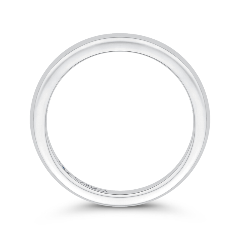 Plain Wedding Band in 14K White Gold