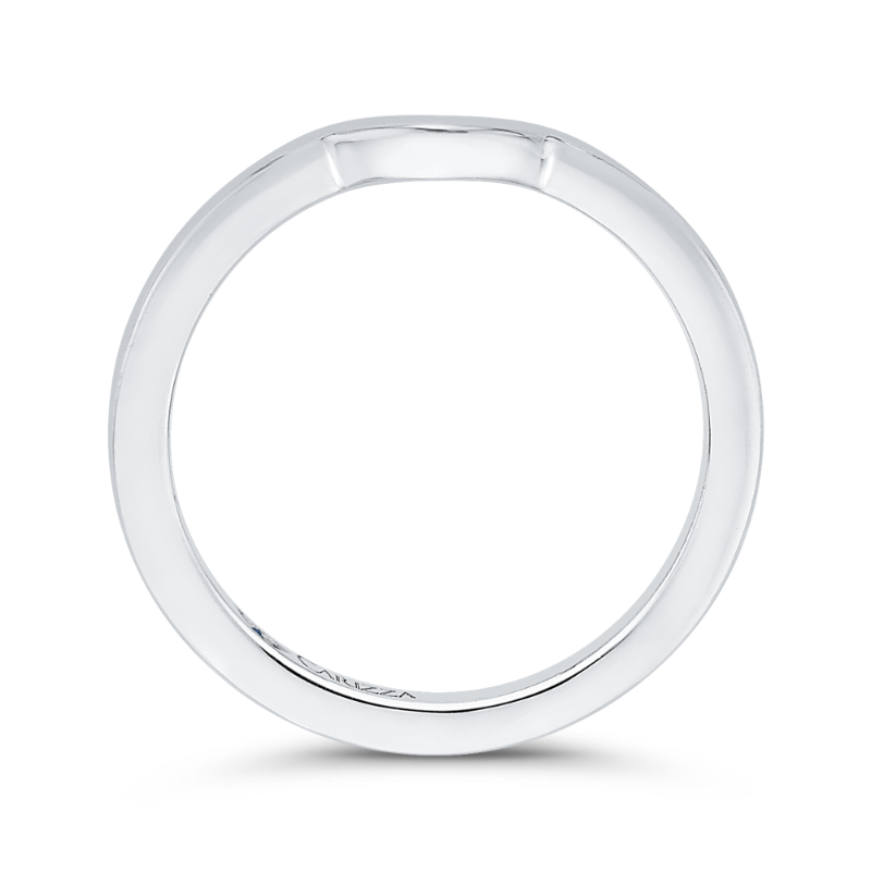 Plain Wedding Band in 14K White Gold