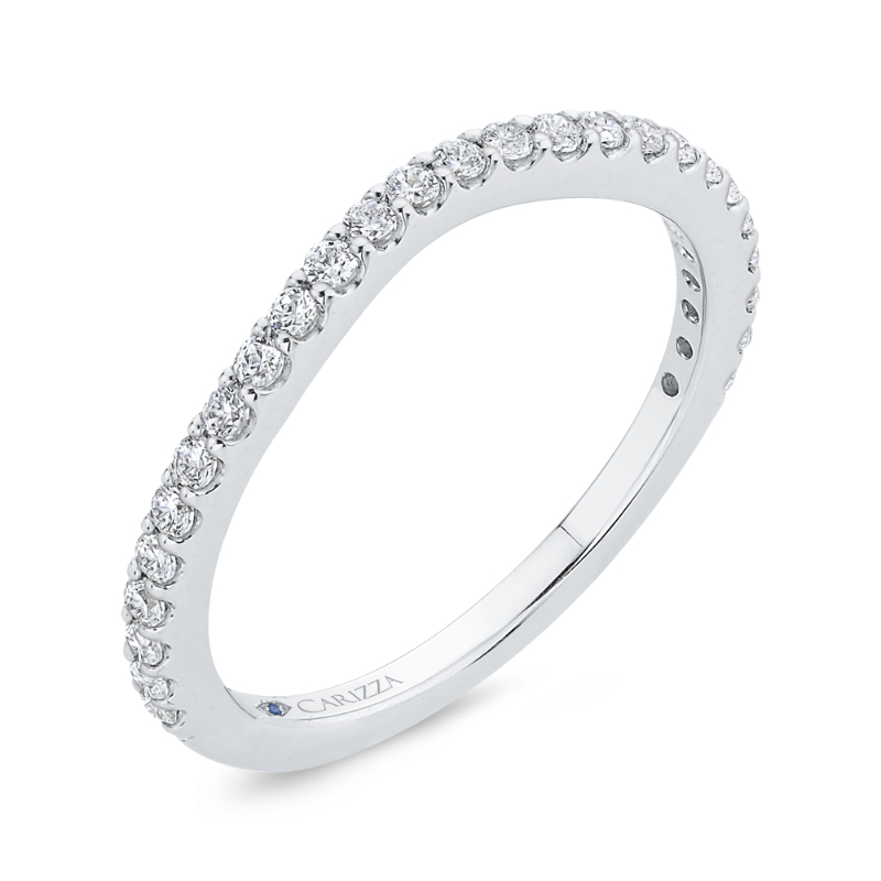 Diamond Wedding Band in 14K White Gold