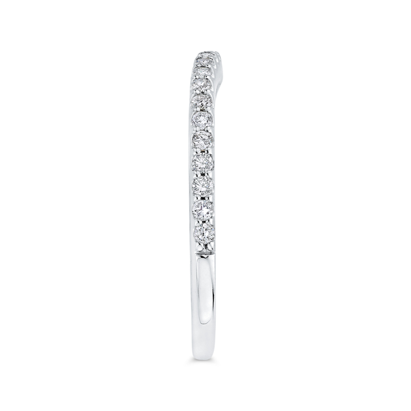 Diamond Wedding Band in 14K White Gold