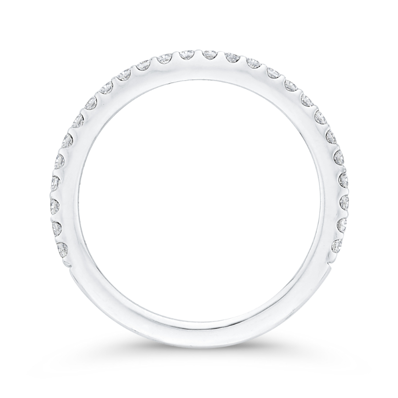 Diamond Wedding Band in 14K White Gold