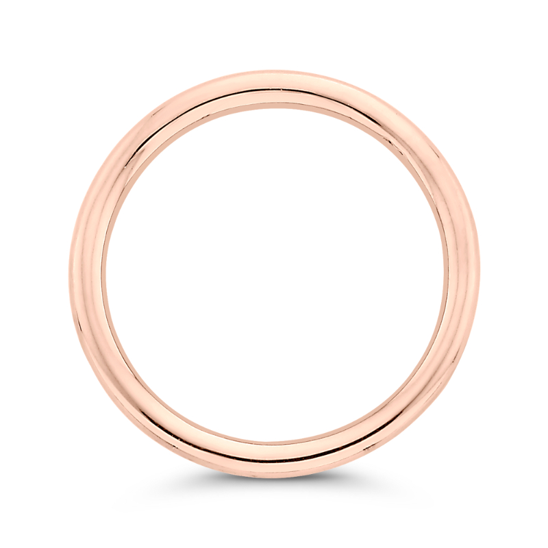 Plain Wedding Band in 14K Rose Gold