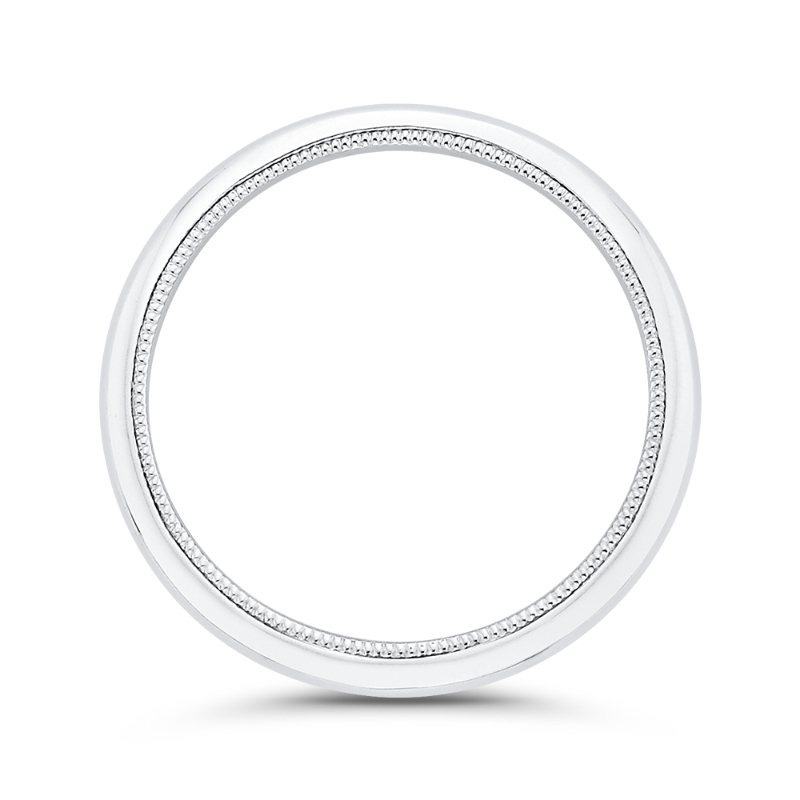 Plain Wedding Band in 14K White Gold
