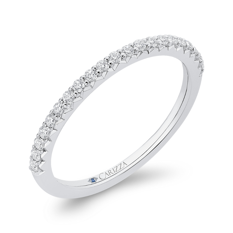 Diamond Half-Eternity Wedding Band in 14K White Gold