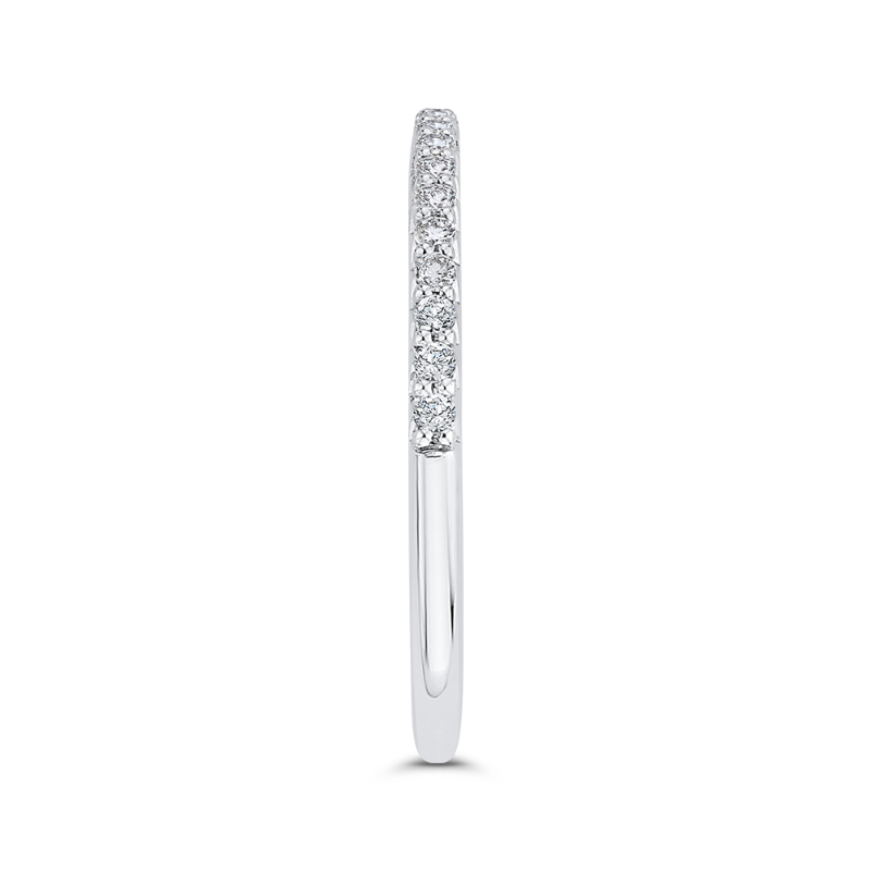 Diamond Half-Eternity Wedding Band in 14K White Gold