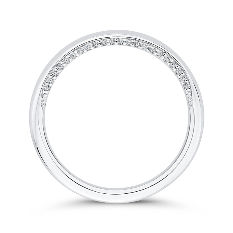 Plain Wedding Band in 14K White Gold