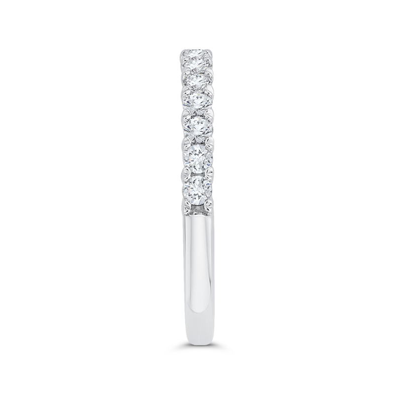Diamond Half-Eternity Wedding Band in 14K White Gold